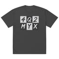 4Q 2 MY X Premium Oversized Faded T-Shirt | Unisex Statement Streetwear Tee | Brandabubble - Brandabubble