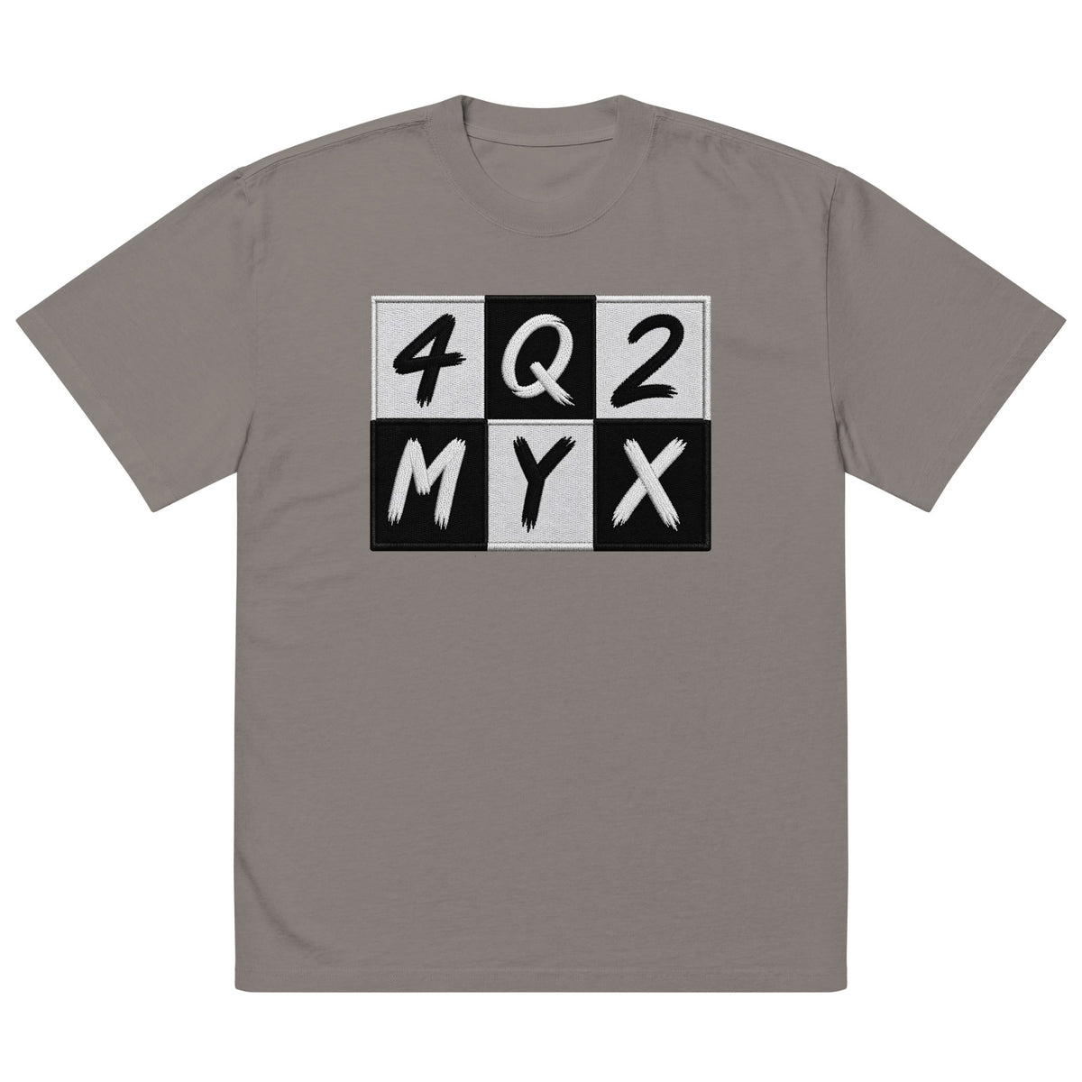 4Q 2 MY X Premium Oversized Faded T-Shirt | Unisex Statement Streetwear Tee | Brandabubble - Brandabubble