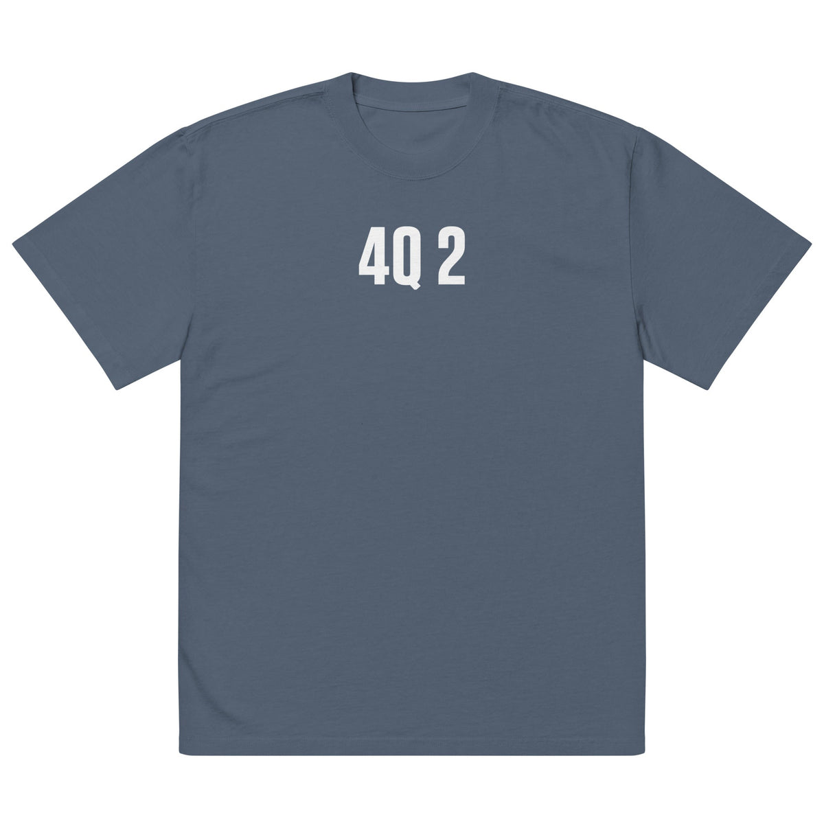 4Q 2 Oversized Faded T-Shirt | Premium Heavyweight Streetwear Tee | Brandabubble - Brandabubble