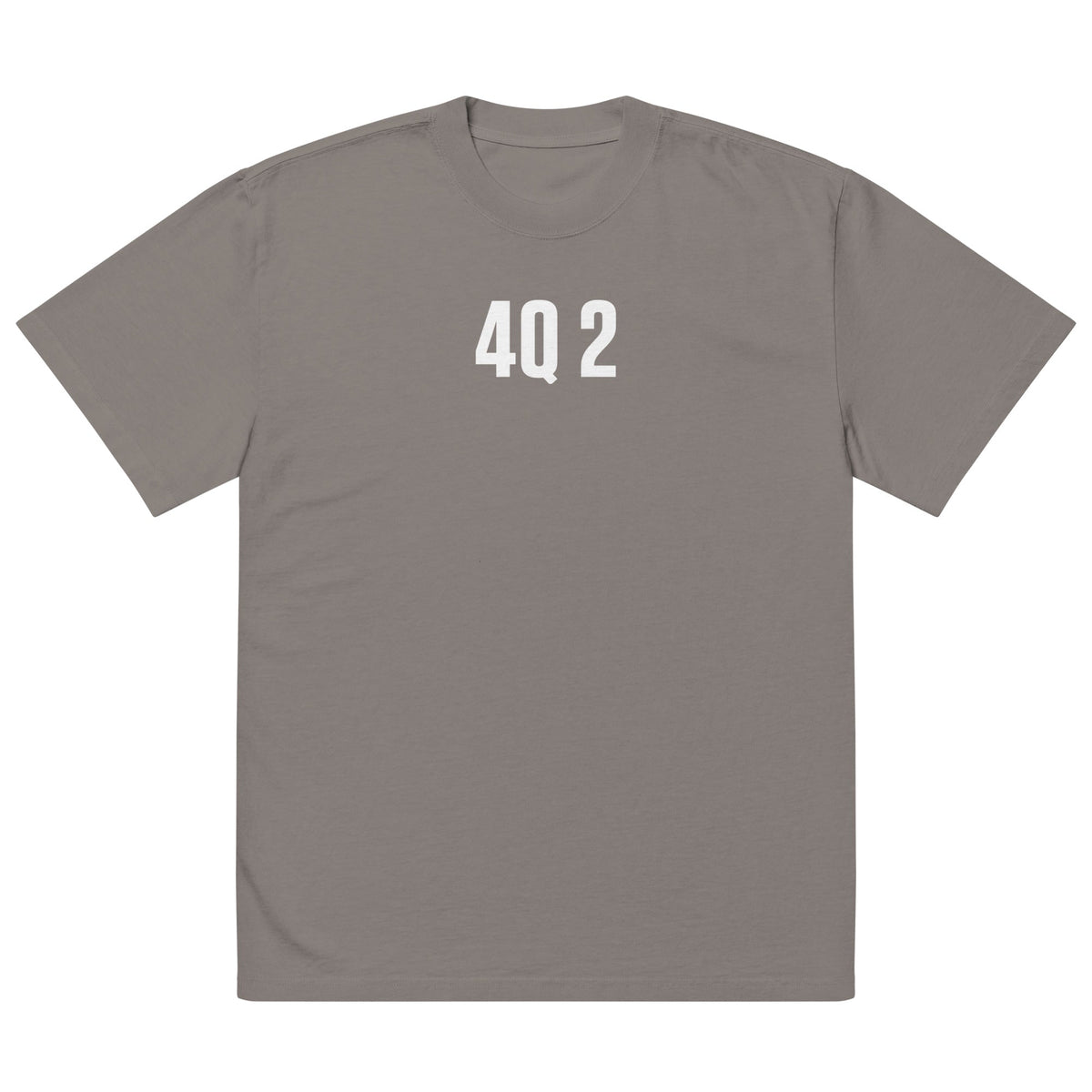 4Q 2 Oversized Faded T-Shirt | Premium Heavyweight Streetwear Tee | Brandabubble - Brandabubble