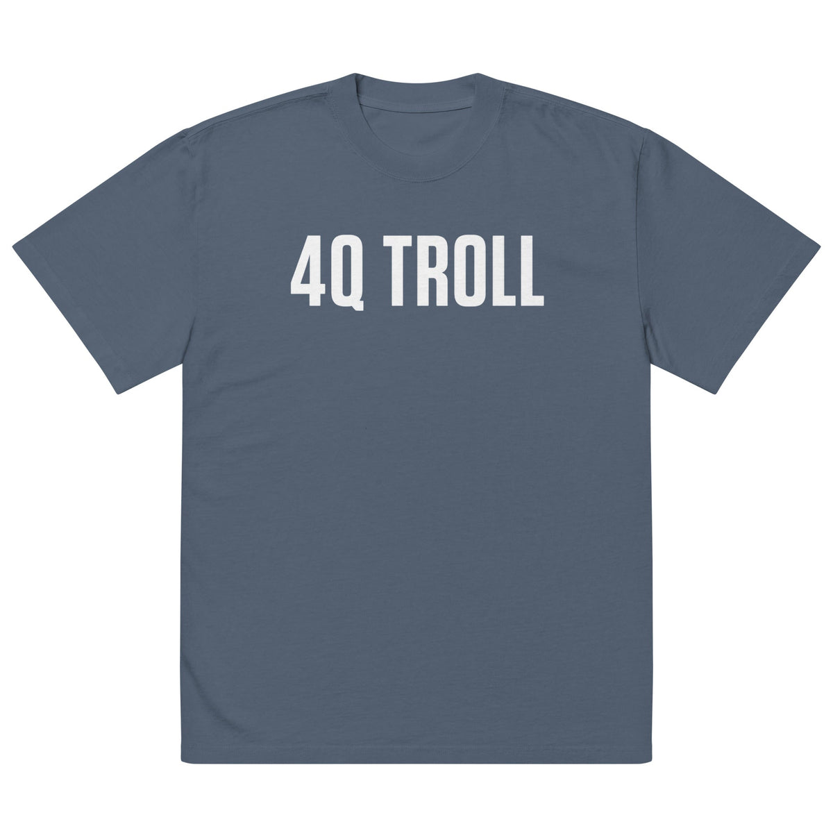 4Q Troll Oversized Faded T-Shirt | Premium Heavyweight Streetwear Tee | Brandabubble - Brandabubble