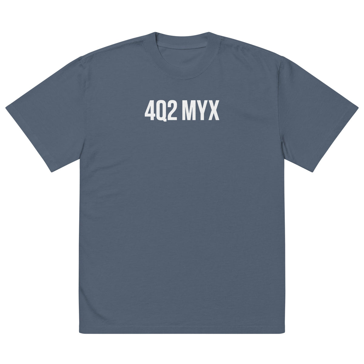 4Q2 MYX Unisex Oversized Faded T-Shirt | Premium Heavyweight Streetwear Tee | Brandabubble - Brandabubble