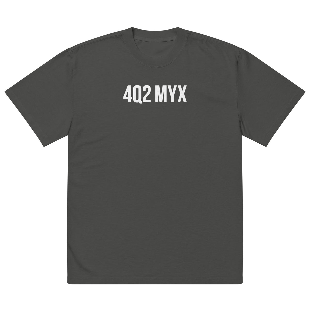 4Q2 MYX Unisex Oversized Faded T-Shirt | Premium Heavyweight Streetwear Tee | Brandabubble - Brandabubble