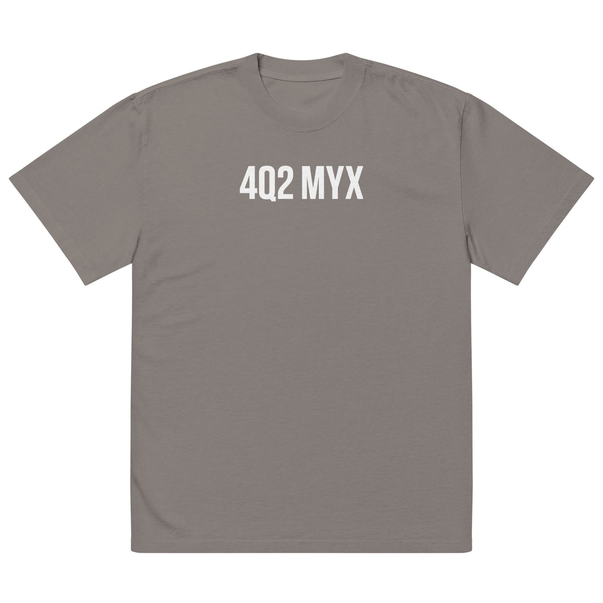 4Q2 MYX Unisex Oversized Faded T-Shirt | Premium Heavyweight Streetwear Tee | Brandabubble - Brandabubble