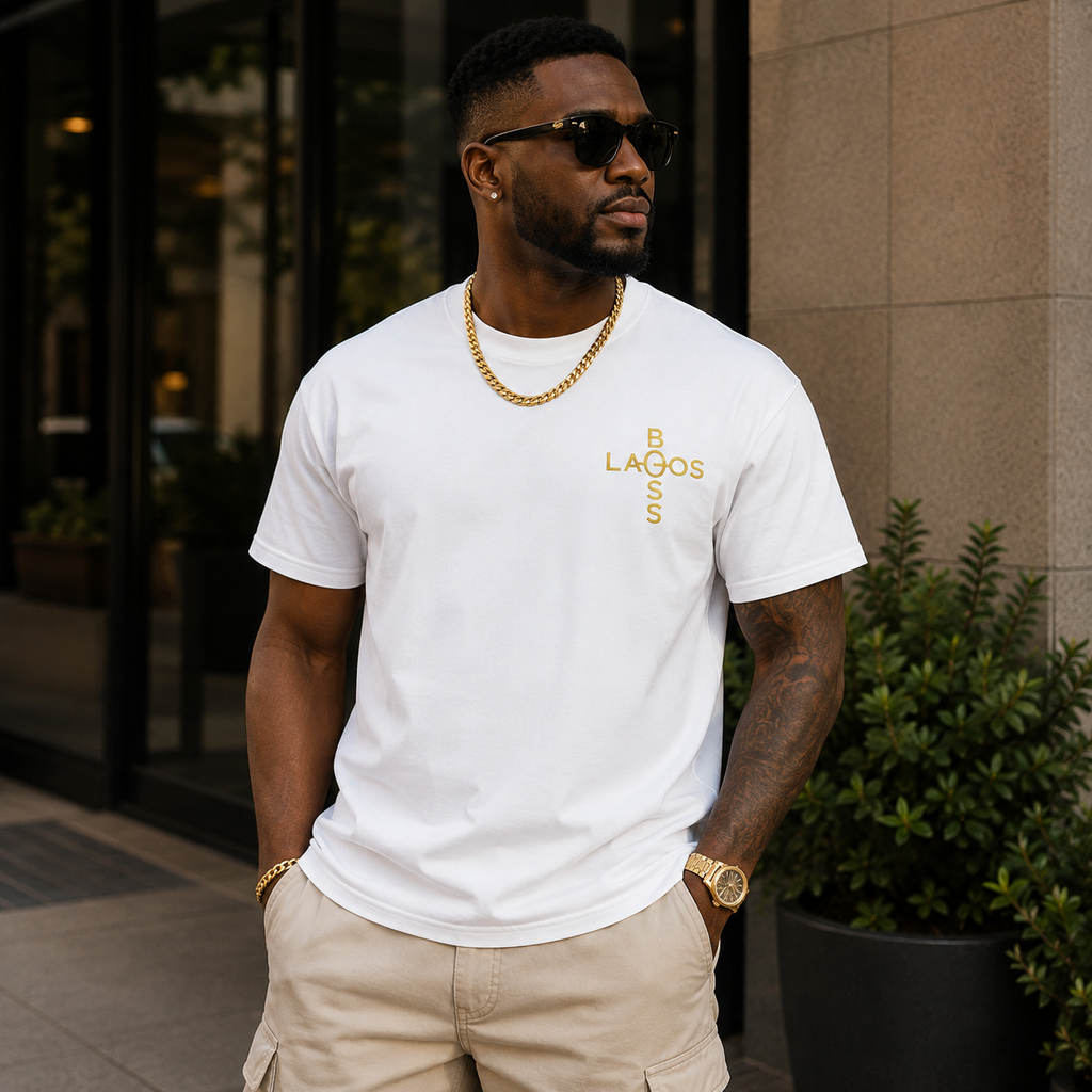 Lagos Boss Premium Unisex Heavyweight T-Shirt | Garment-Dyed Cotton Tee | Limited Edition | Brandabubble