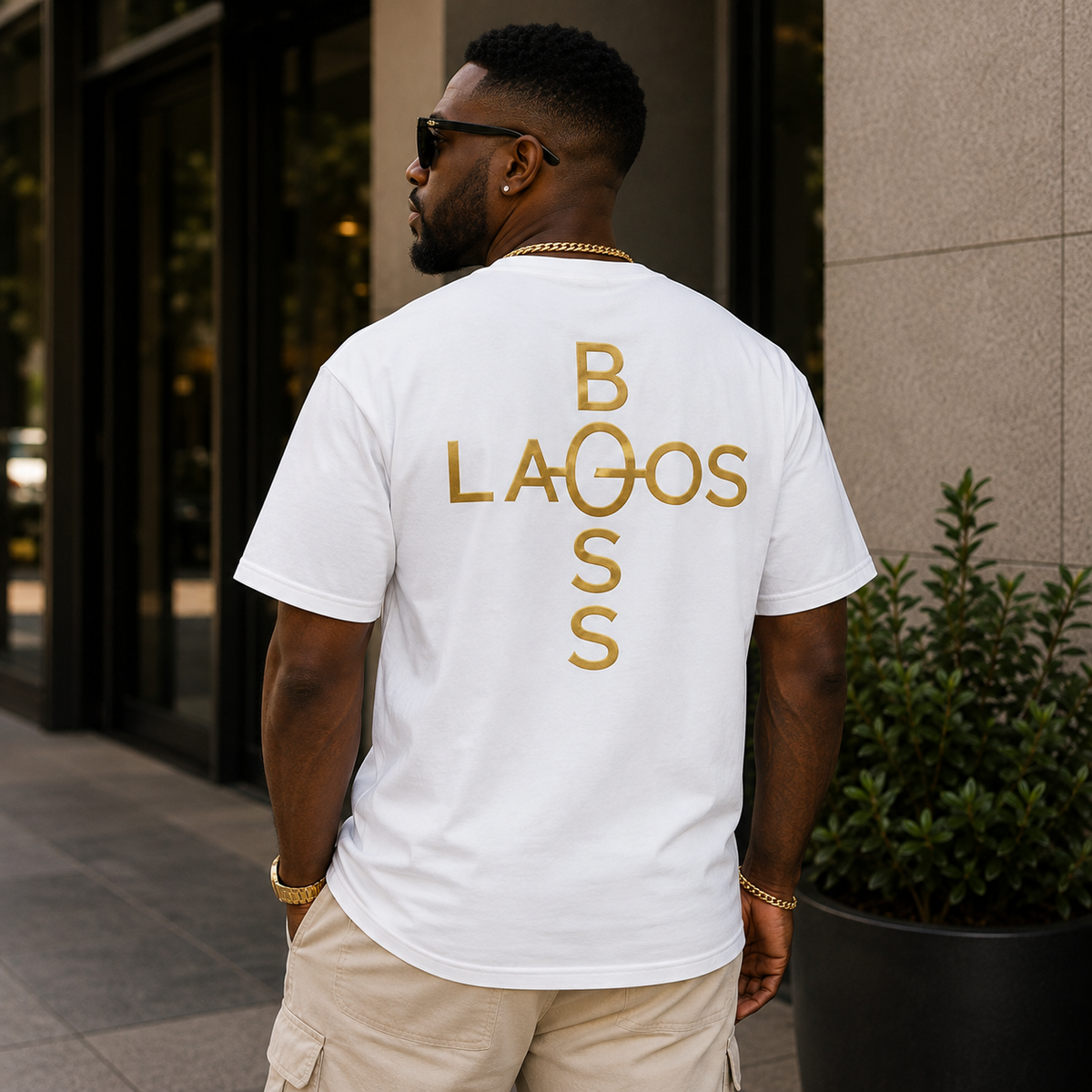 Lagos Boss Premium Unisex Heavyweight T-Shirt | Garment-Dyed Cotton Tee | Limited Edition | Brandabubble