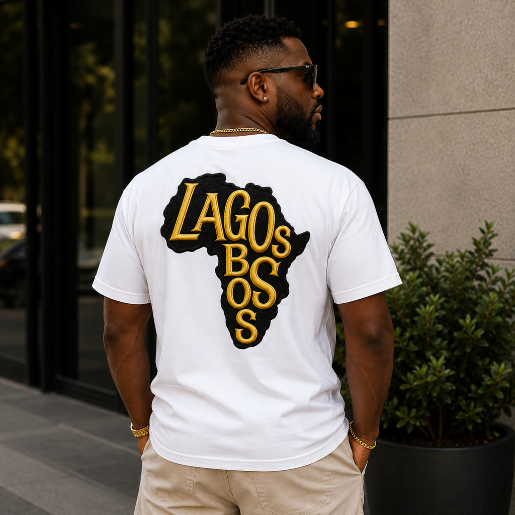 Lagos Boss Premium Unisex Heavyweight T-Shirt | Garment-Dyed Cotton Tee | Limited Edition | Brandabubble