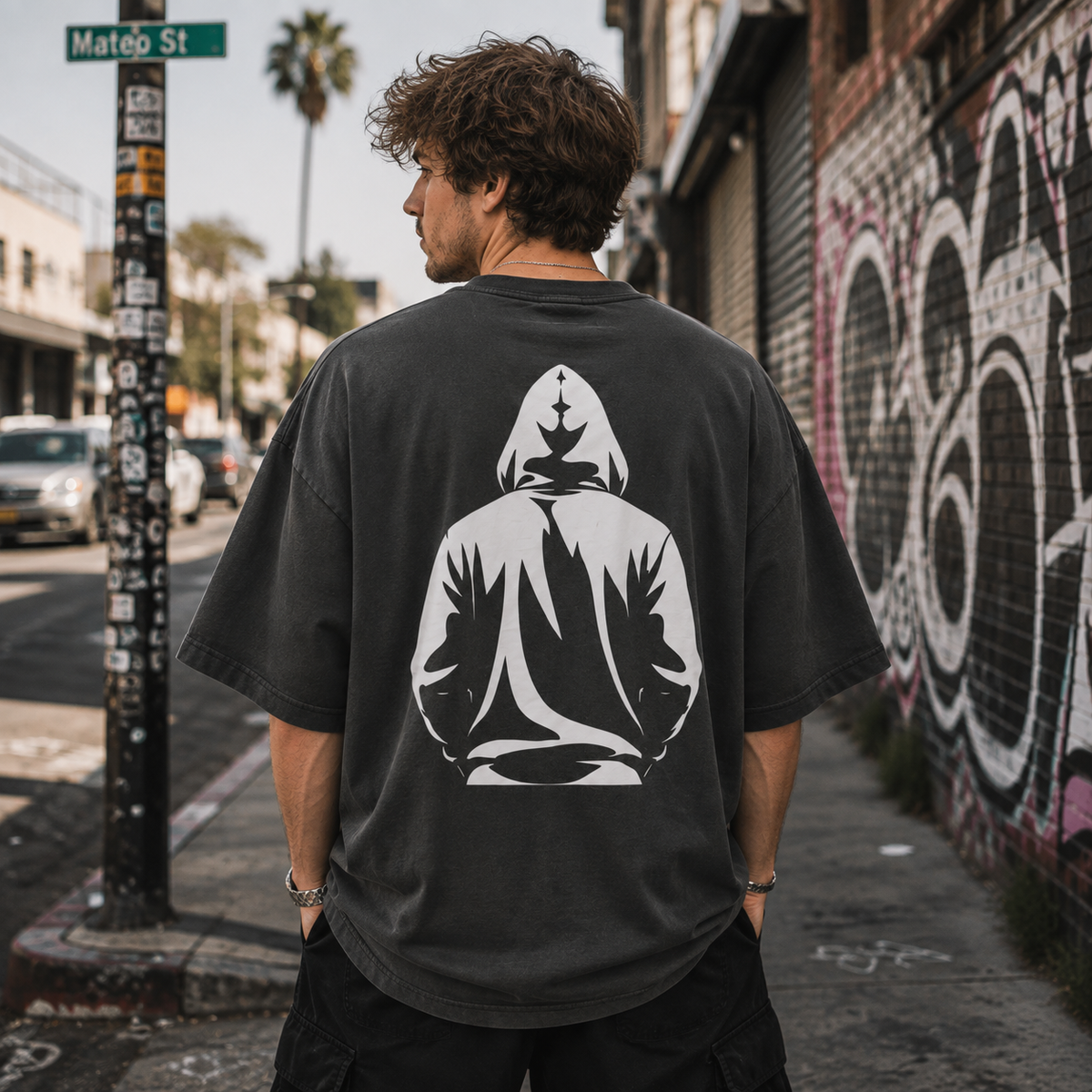 Hate Hoodies Premium Oversized Faded T-Shirt | Unisex Graphic Streetwear Tee | Brandabubble