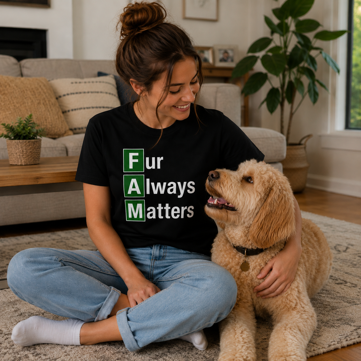 Fur Always Matters Unisex Garment-Dyed Heavyweight T-Shirt | Premium Dog Lover Tee | Brandabubble