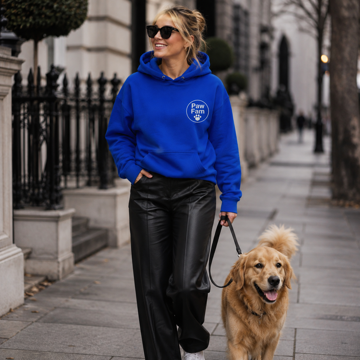 PAW FAM Premium Embroidered Dog Lover Hoodie | Unisex Pullover | Brandabubble