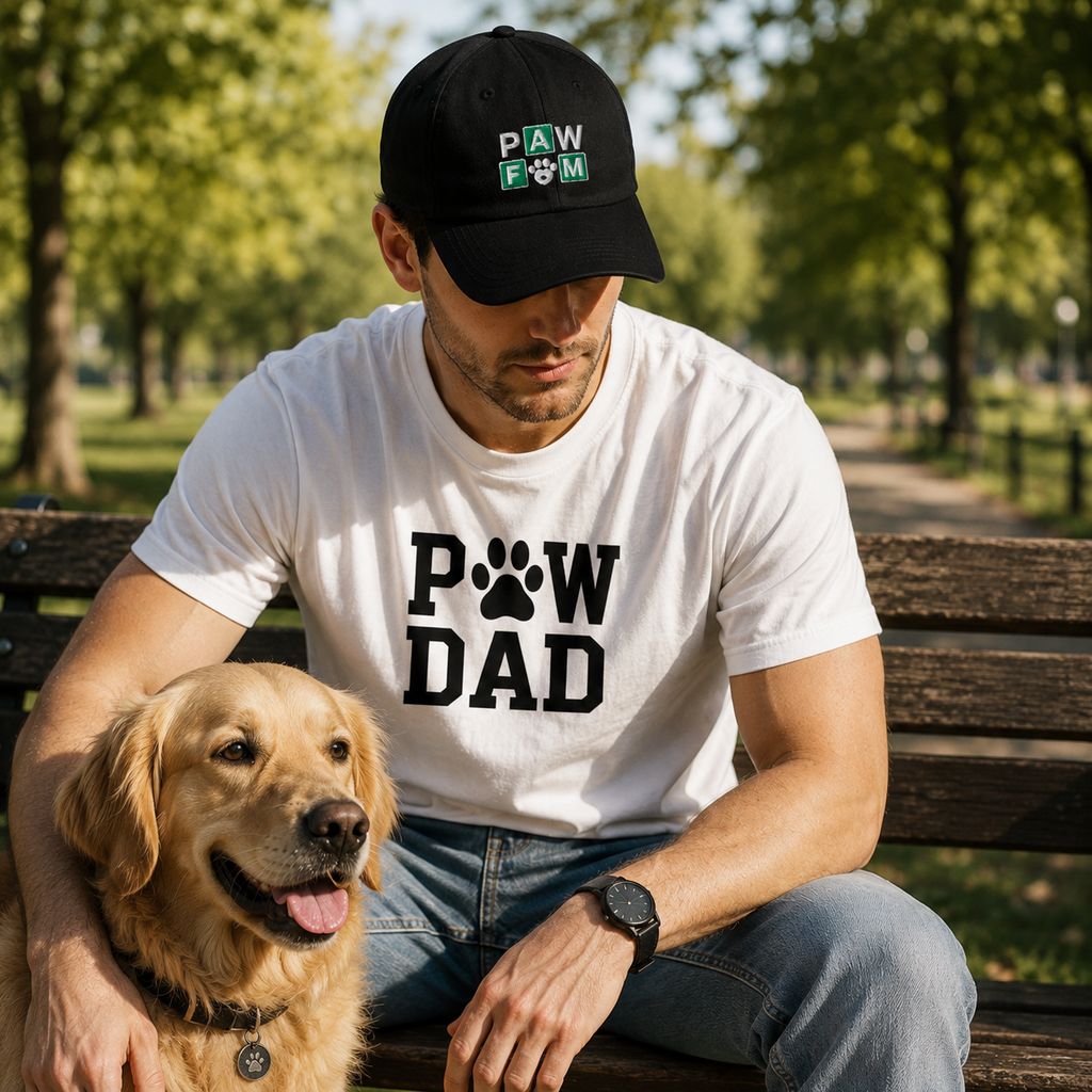 PAW FAM Dog Lover Premium 3D Puff Embroidered Classic Dad Hat | Unisex | Brandabubble