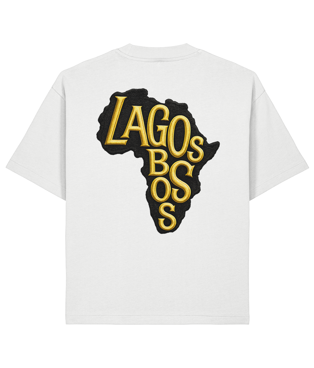 Lagos Boss Premium Oversized T-Shirt | Unisex Embroidered & DTF Streetwear | Brandabubble