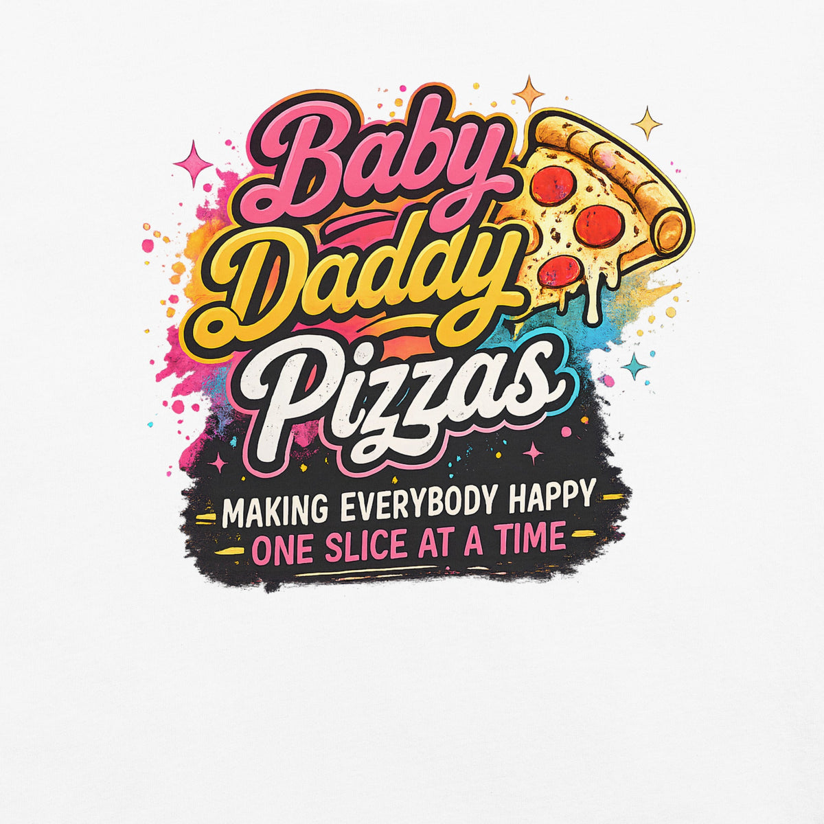 Baby Daddy Pizzas Premium Unisex Heavyweight T-Shirt | Garment-Dyed Cotton Tee | 18+ | Brandabubble - Brandabubble