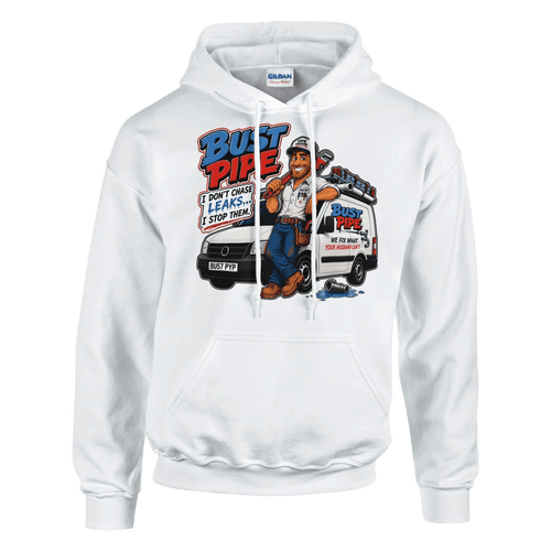 BUST PIPE Limited Edition Heavy Blend Hoodie – Premium Plumber Streetwear - brandabubble