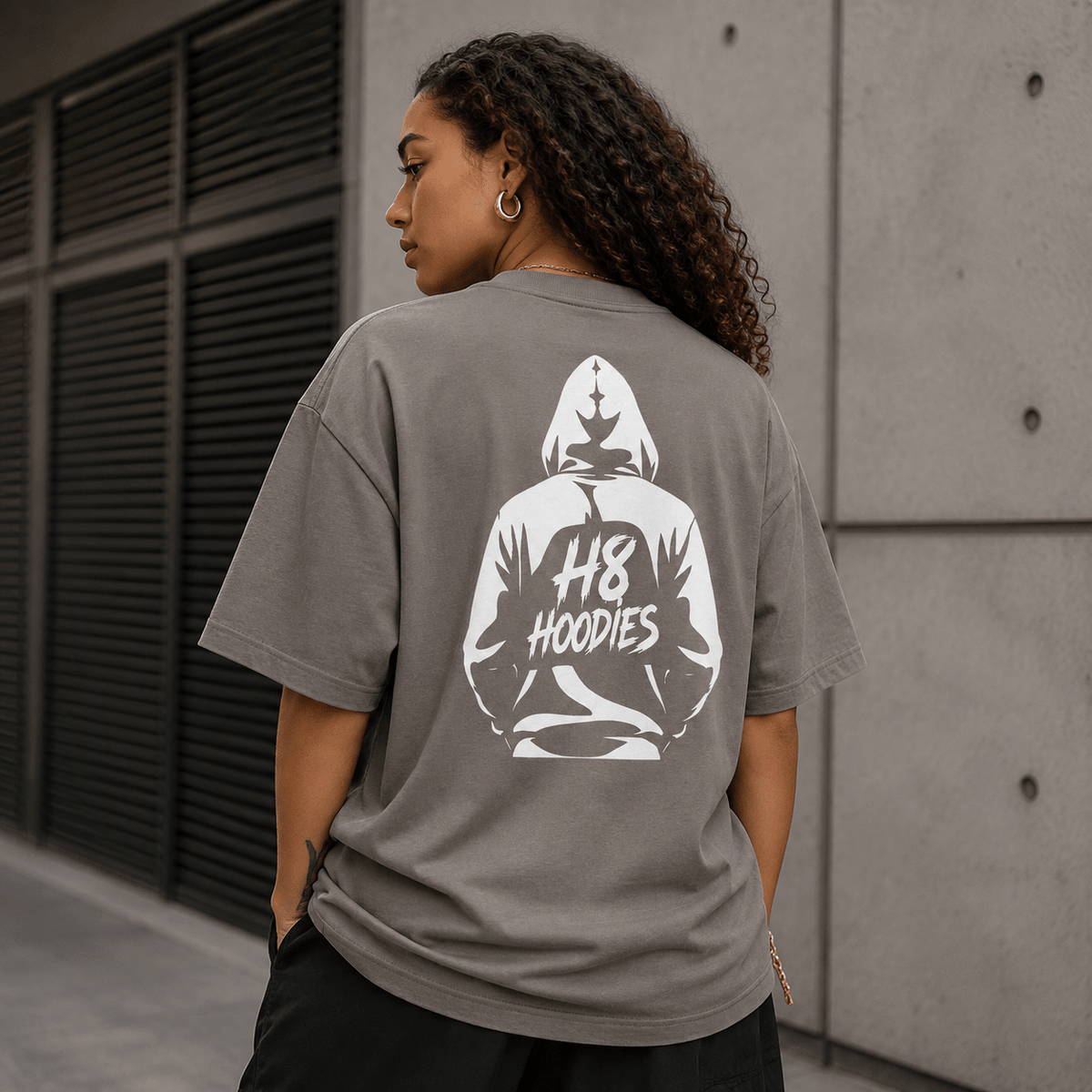 H8 Hoodies Premium Oversized Faded T-Shirt | 18+ Statement Streetwear Tee | Brandabubble - Brandabubble