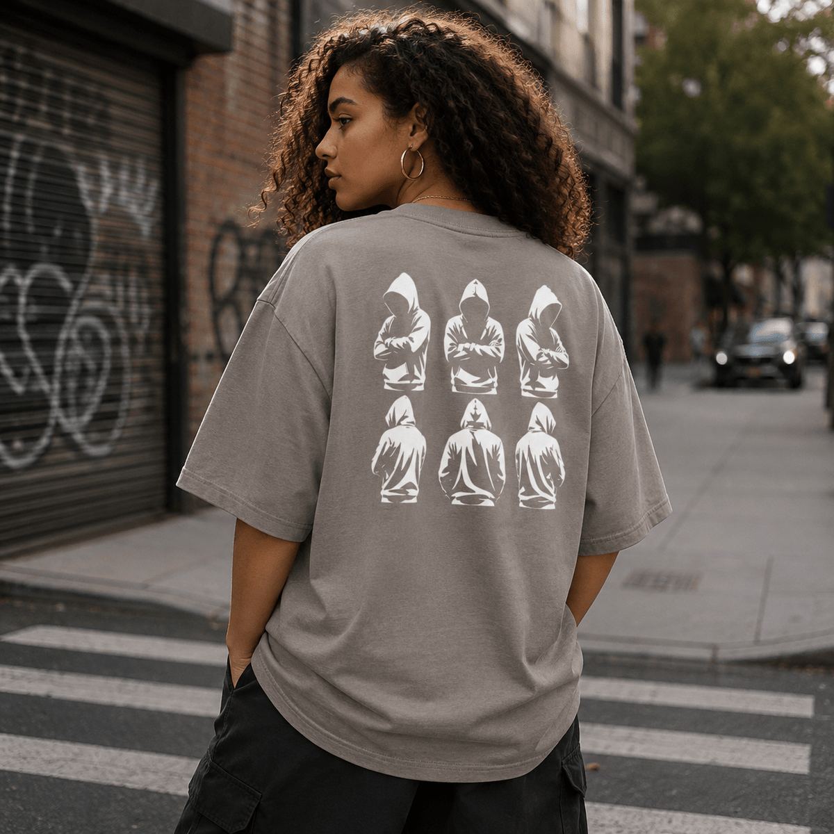 Hate Hoodies Premium Oversized Faded T-Shirt | Unisex Graphic Streetwear Tee | Brandabubble - Brandabubble