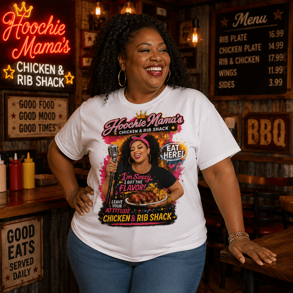 Hoochie Mama's Premium Unisex Heavyweight T-Shirt | Garment-Dyed Cotton Tee | 18+ | Brandabubble - Brandabubble