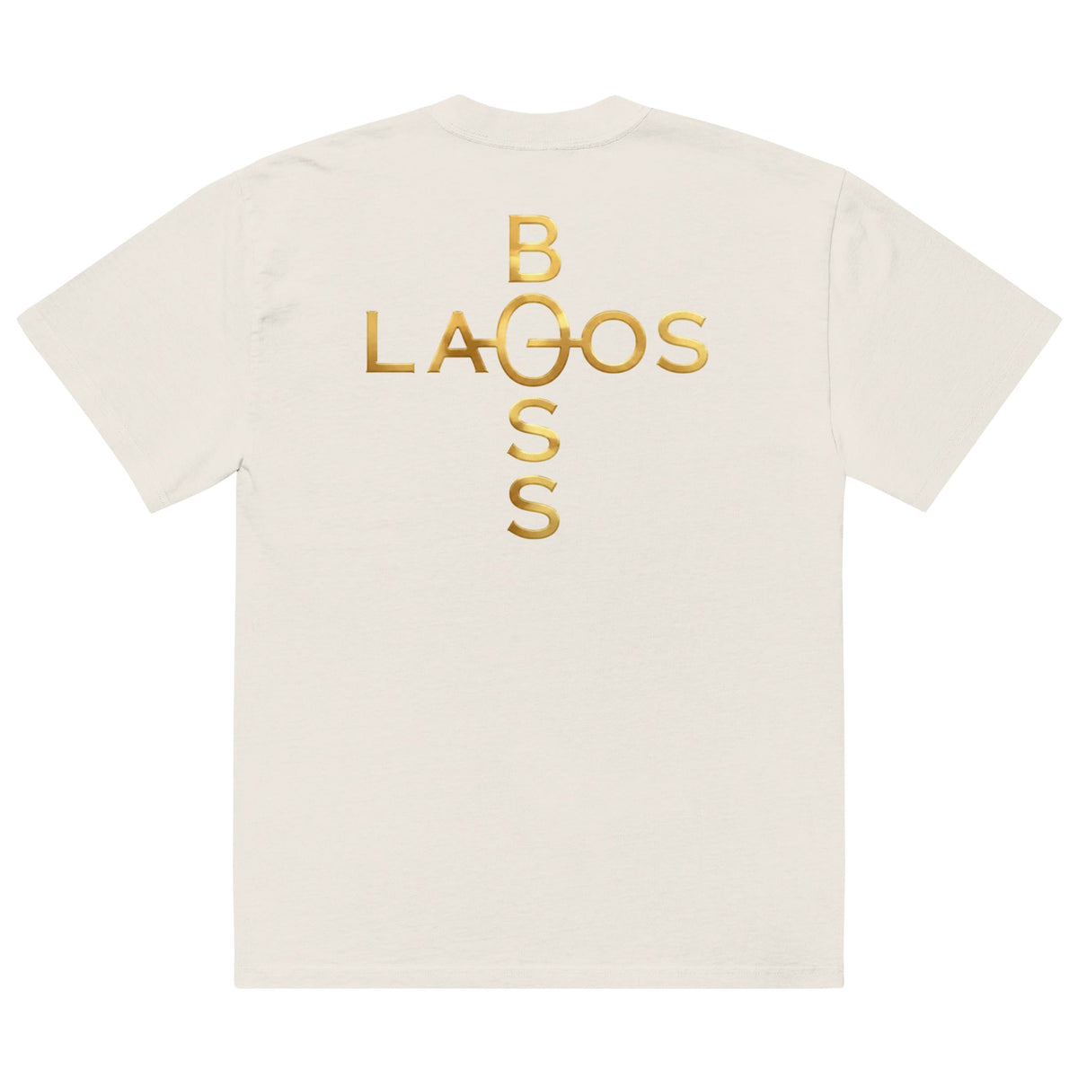 Lagos Boss Premium Men's Oversized Faded T-Shirt | AS Colour 5082 | Limited Edition | Brandabubble - Brandabubble