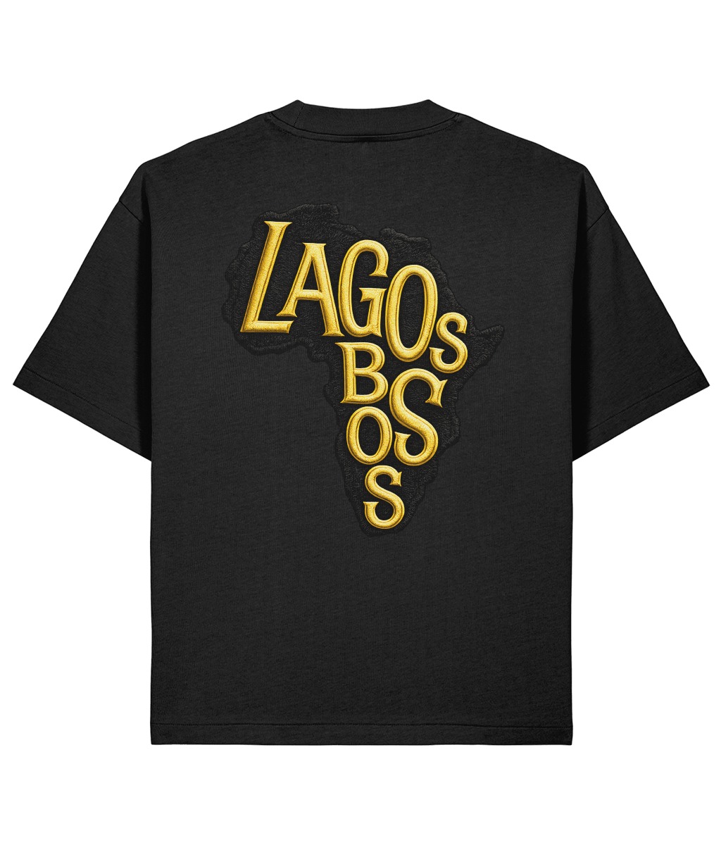 Lagos Boss Premium Oversized T-Shirt | Unisex Embroidered & DTF Streetwear | Brandabubble - Brandabubble