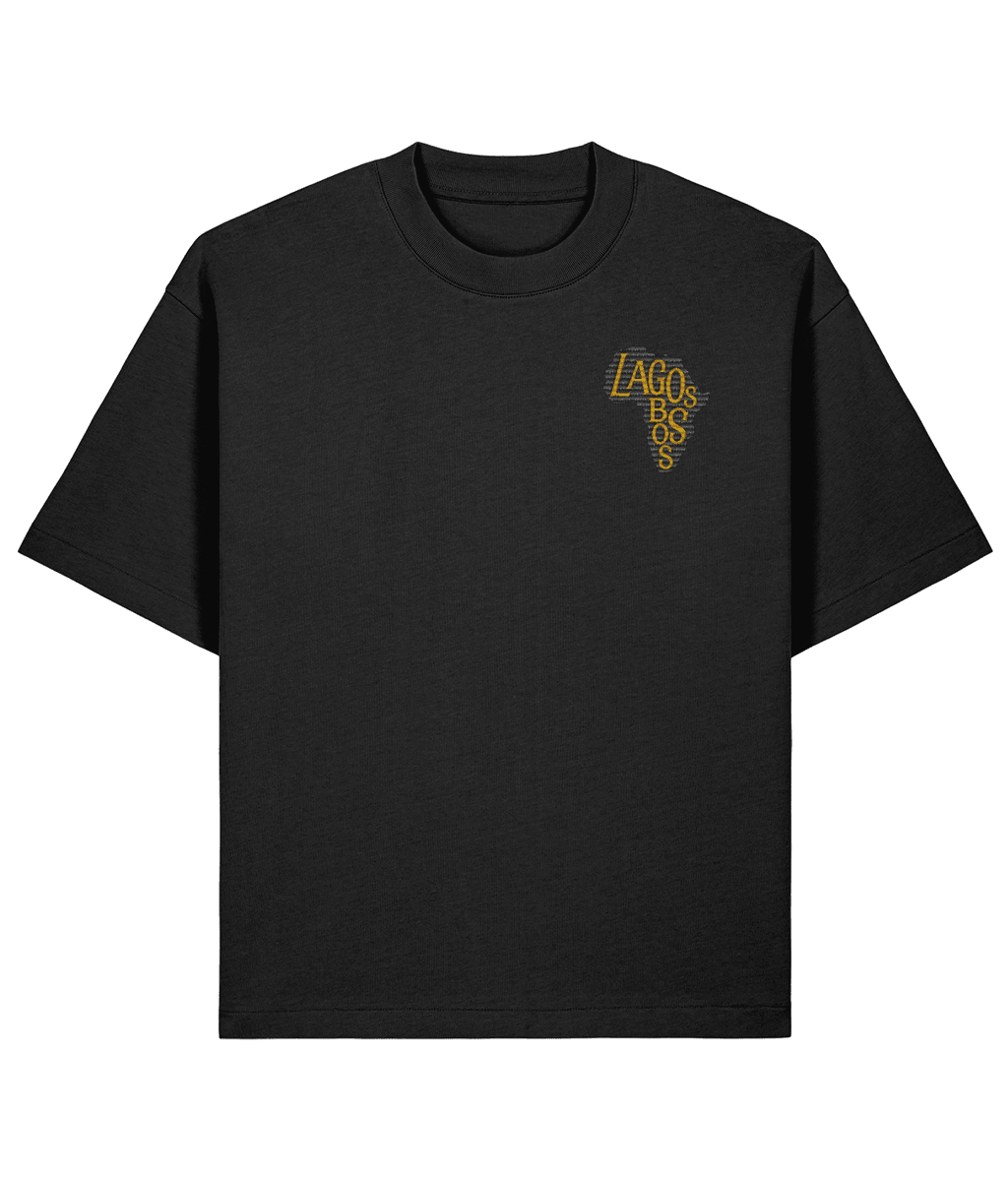 Lagos Boss Premium Oversized T-Shirt | Unisex Embroidered & DTF Streetwear | Brandabubble - Brandabubble