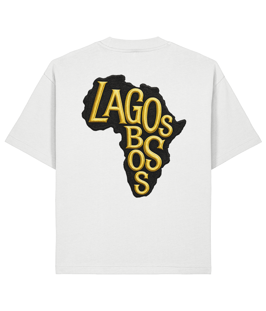 Lagos Boss Premium Oversized T-Shirt | Unisex Embroidered & DTF Streetwear | Brandabubble - Brandabubble