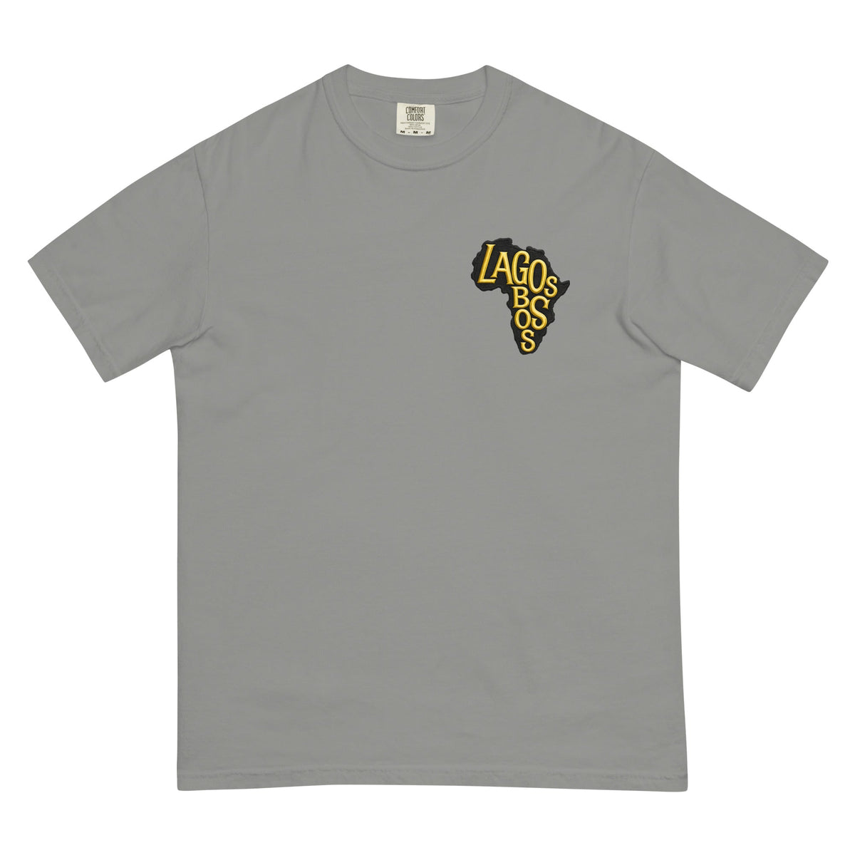 Lagos Boss Premium Unisex Heavyweight T-Shirt | Garment-Dyed Cotton Tee | Limited Edition | Brandabubble - Brandabubble