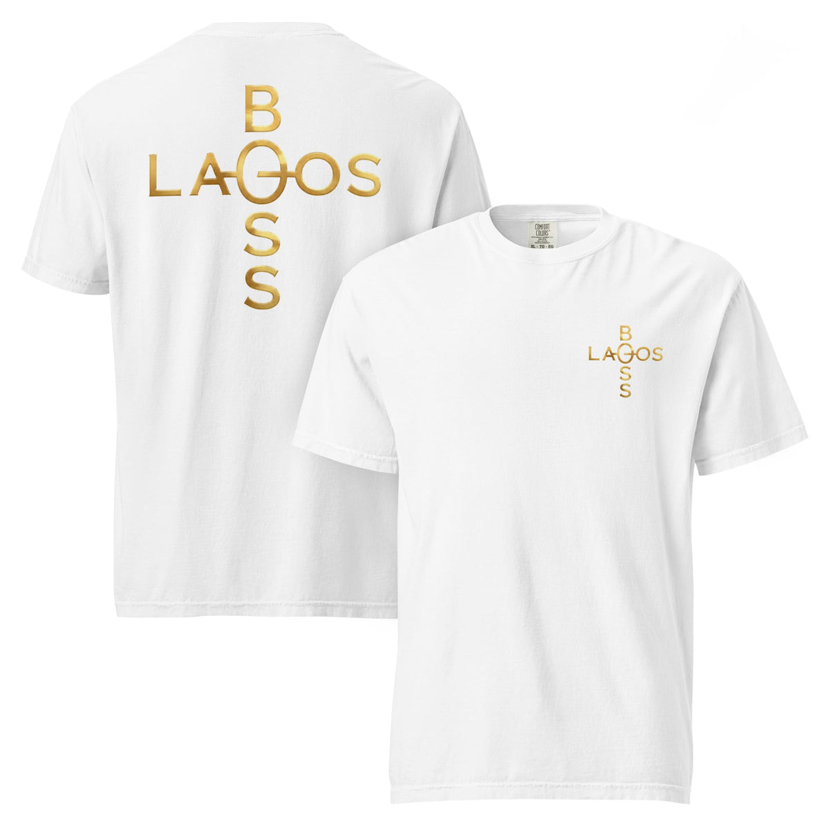 Lagos Boss Premium Unisex Heavyweight T-Shirt | Garment-Dyed Cotton Tee | Limited Edition | Brandabubble - Brandabubble