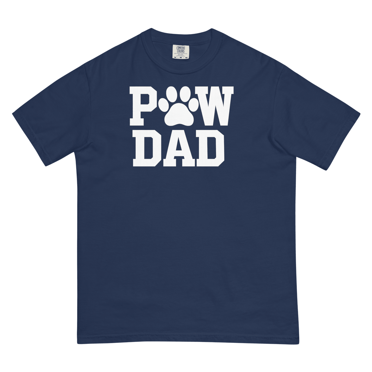 PAW DAD Classic Premium Heavyweight T-Shirt | Unisex Dog & Pet Dad Tee | Brandabubble - Brandabubble