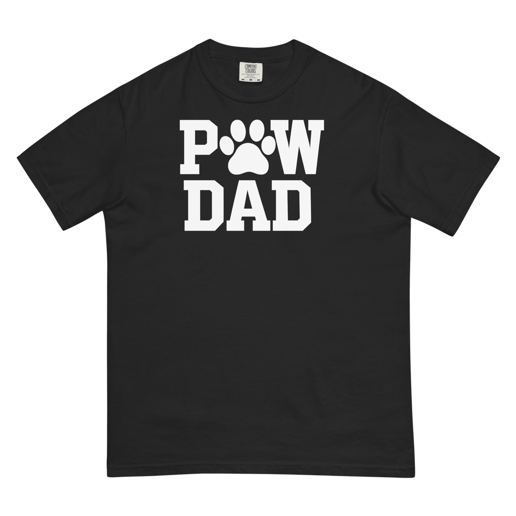 PAW DAD Classic Premium Heavyweight T-Shirt | Unisex Dog & Pet Dad Tee | Brandabubble - Brandabubble