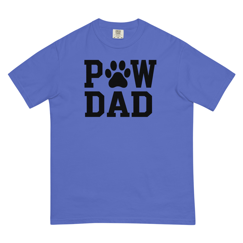 PAW DAD Classic Premium Heavyweight T-Shirt | Unisex Dog & Pet Dad Tee | Brandabubble - Brandabubble