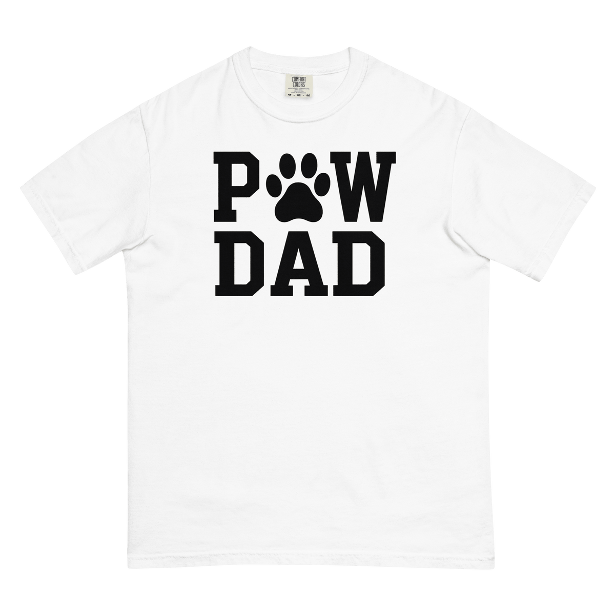 PAW DAD Classic Premium Heavyweight T-Shirt | Unisex Dog & Pet Dad Tee | Brandabubble - Brandabubble