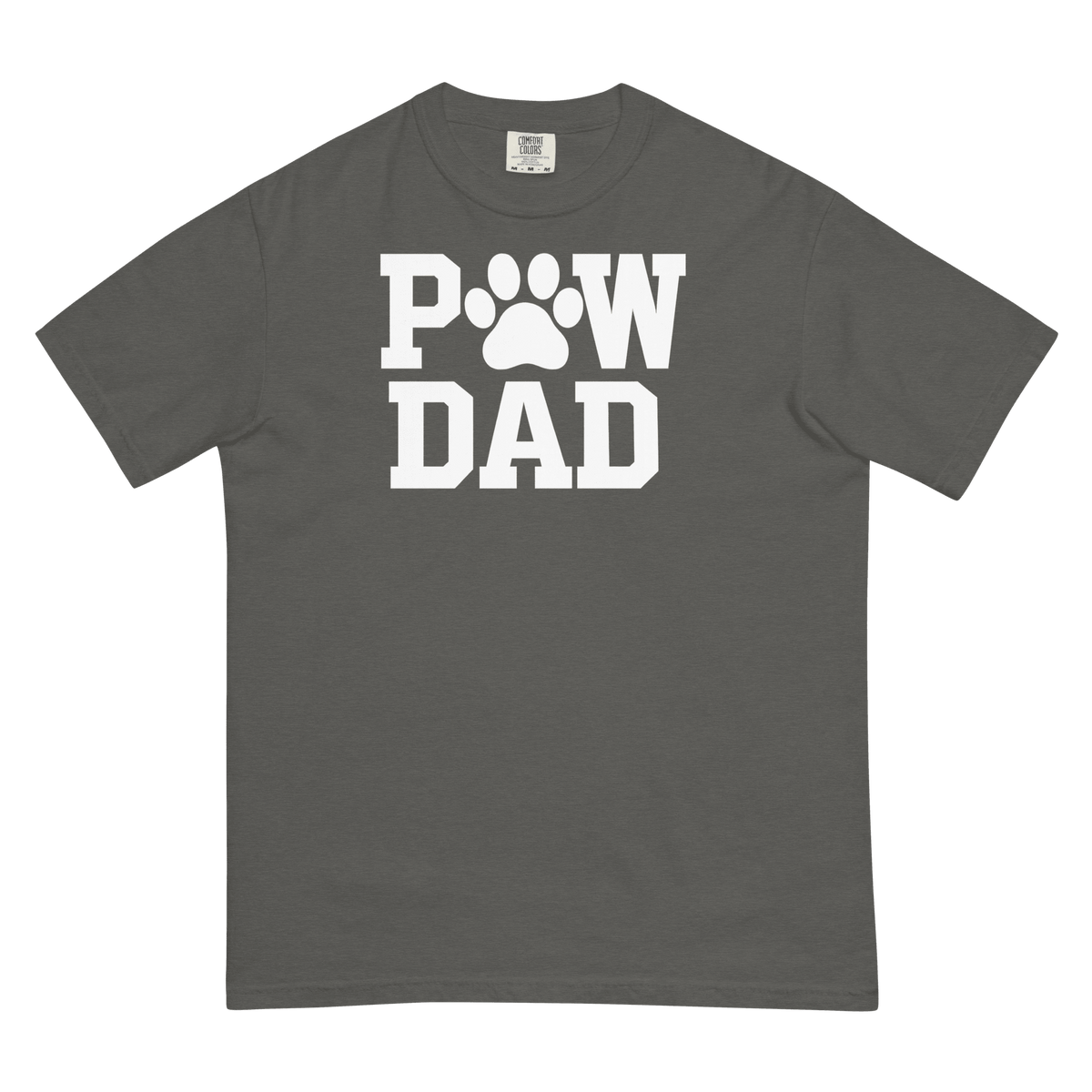 PAW DAD Classic Premium Heavyweight T-Shirt | Unisex Dog & Pet Dad Tee | Brandabubble - Brandabubble