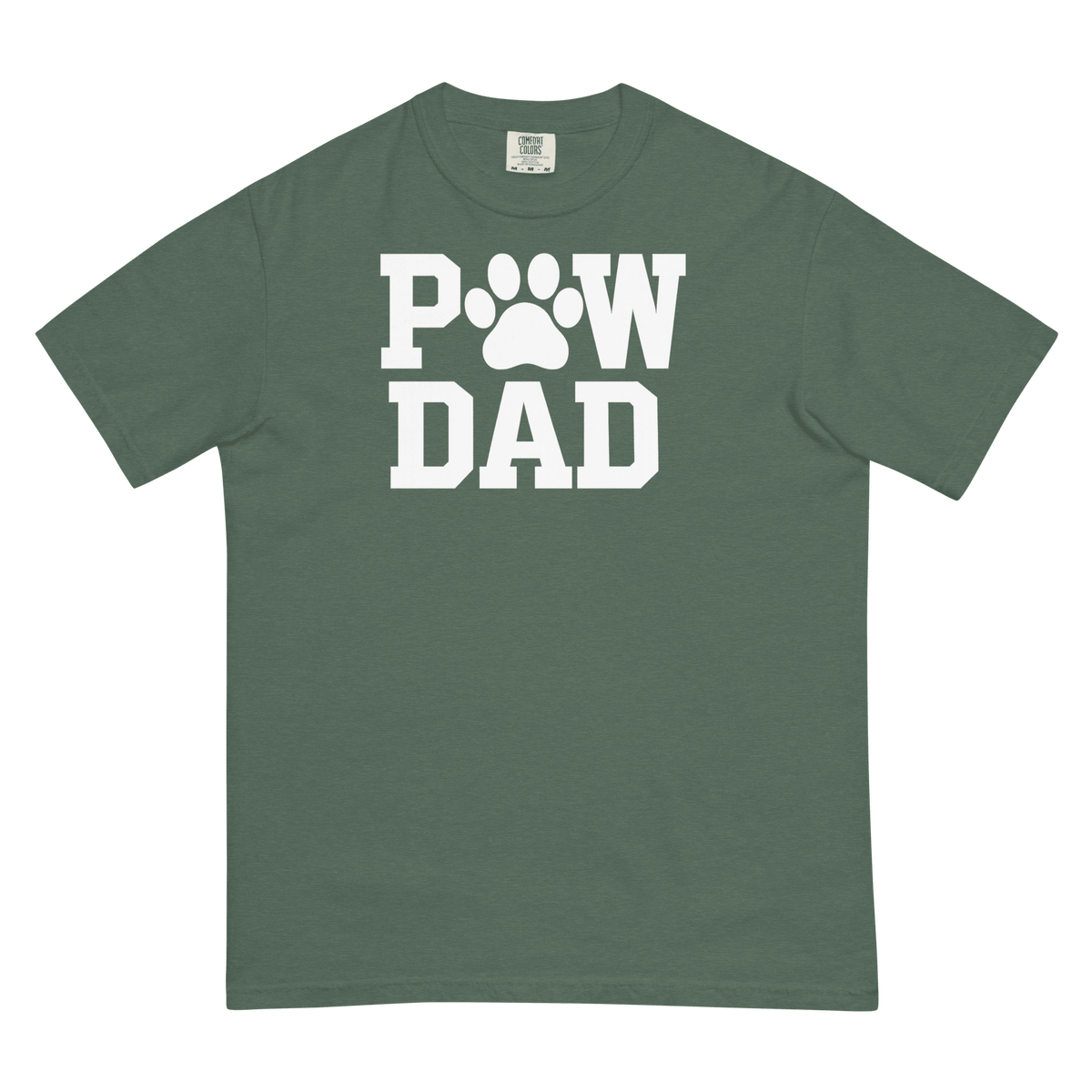 PAW DAD Classic Premium Heavyweight T-Shirt | Unisex Dog & Pet Dad Tee | Brandabubble - Brandabubble