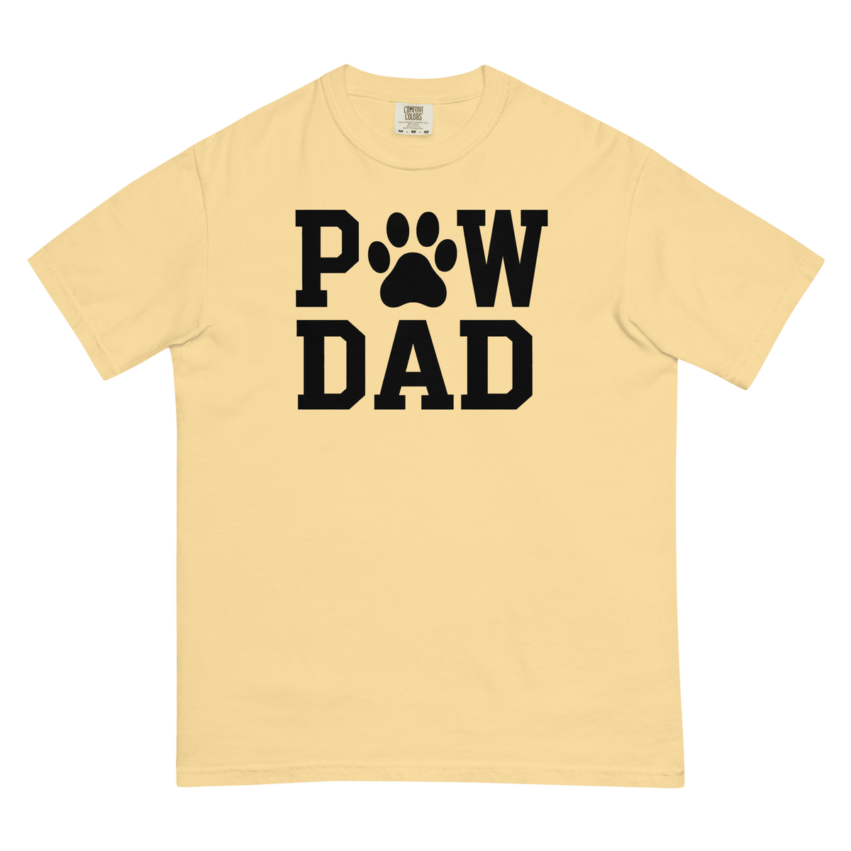 PAW DAD Classic Premium Heavyweight T-Shirt | Unisex Dog & Pet Dad Tee | Brandabubble - Brandabubble