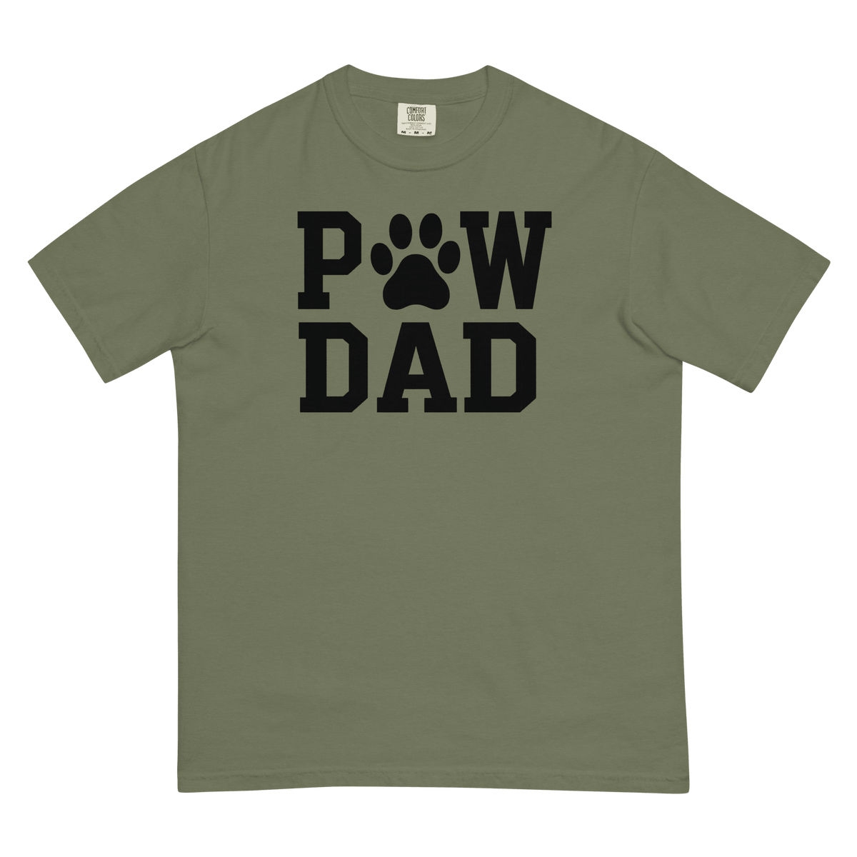 PAW DAD Classic Premium Heavyweight T-Shirt | Unisex Dog & Pet Dad Tee | Brandabubble - Brandabubble