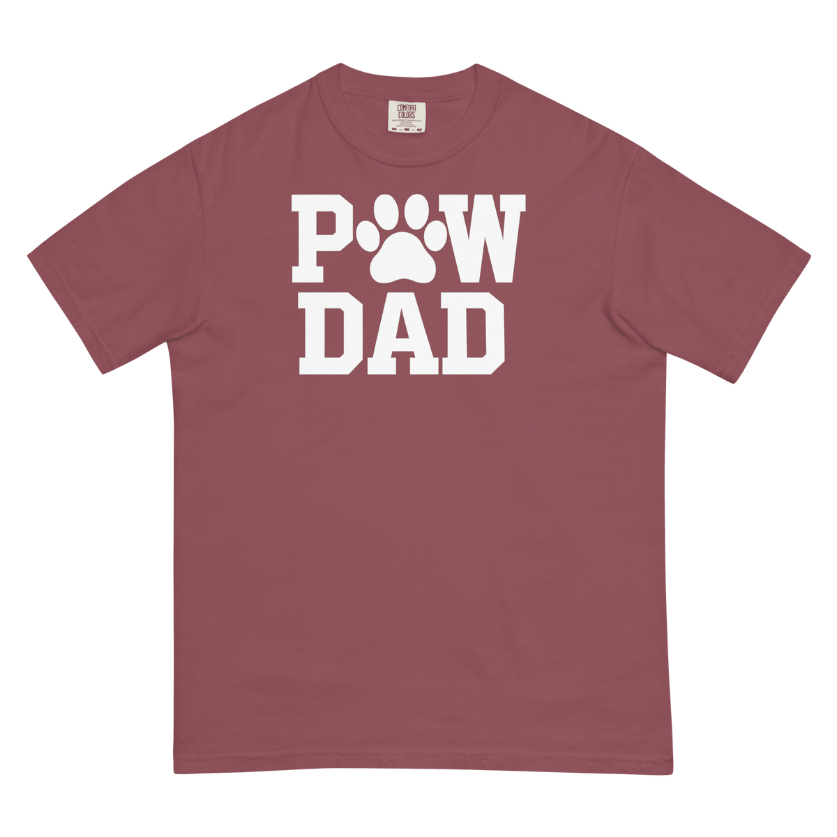 PAW DAD Classic Premium Heavyweight T-Shirt | Unisex Dog & Pet Dad Tee | Brandabubble - Brandabubble