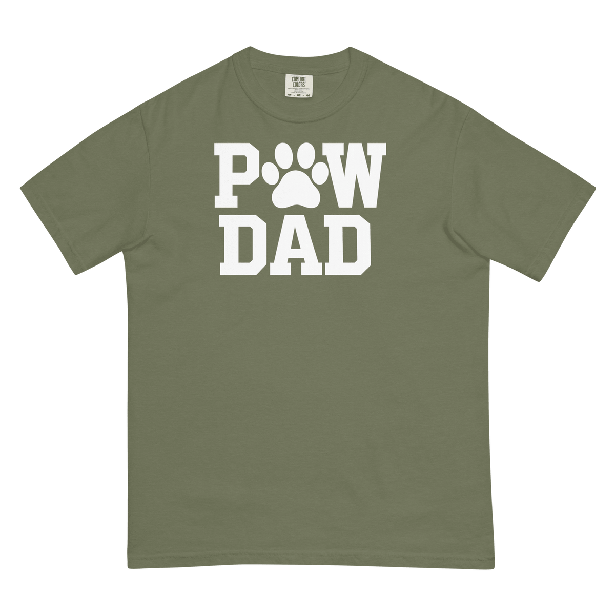 PAW DAD Classic Premium Heavyweight T-Shirt | Unisex Dog & Pet Dad Tee | Brandabubble - Brandabubble