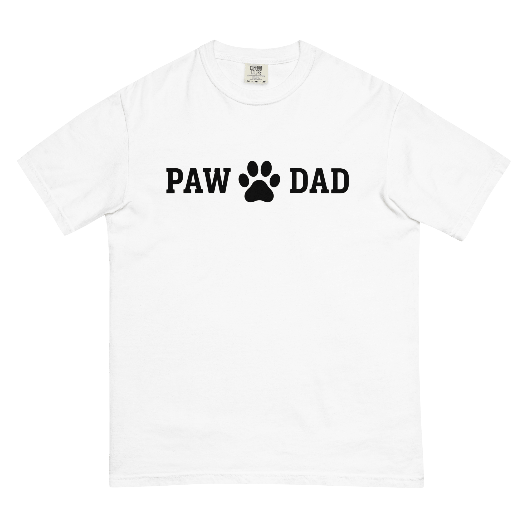 PAW DAD Dog Dad | Premium Heavyweight Printed T-Shirt | Brandabubble - Brandabubble