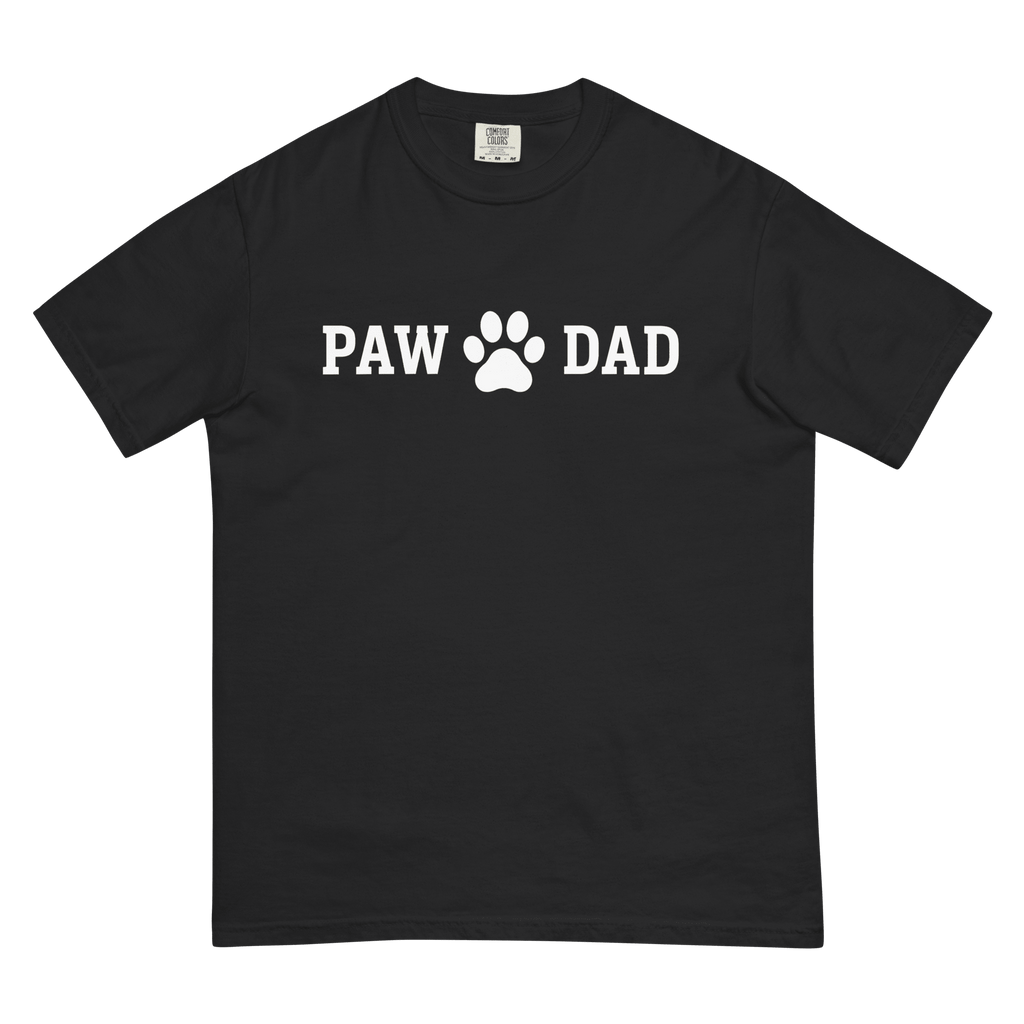 PAW DAD Dog Dad | Premium Heavyweight Printed T-Shirt | Brandabubble - Brandabubble