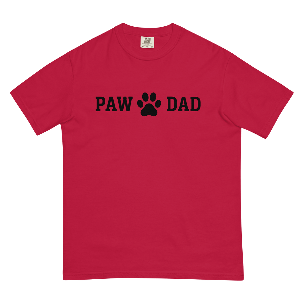 PAW DAD Dog Dad | Premium Heavyweight Printed T-Shirt | Brandabubble - Brandabubble