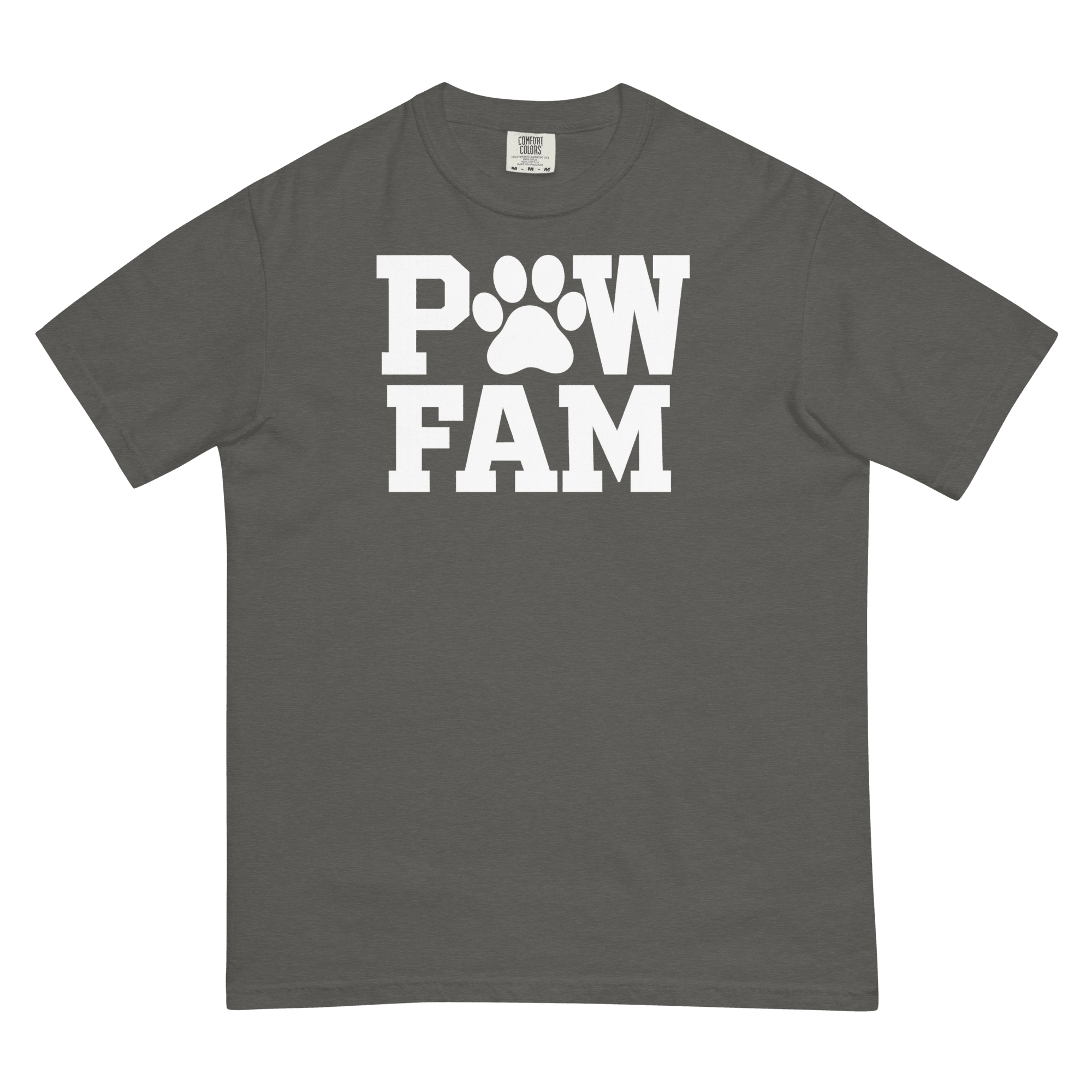 PAW FAM Classic Premium Heavyweight T-Shirt | Unisex Dog & Pet Lover Tee | Brandabubble - Brandabubble