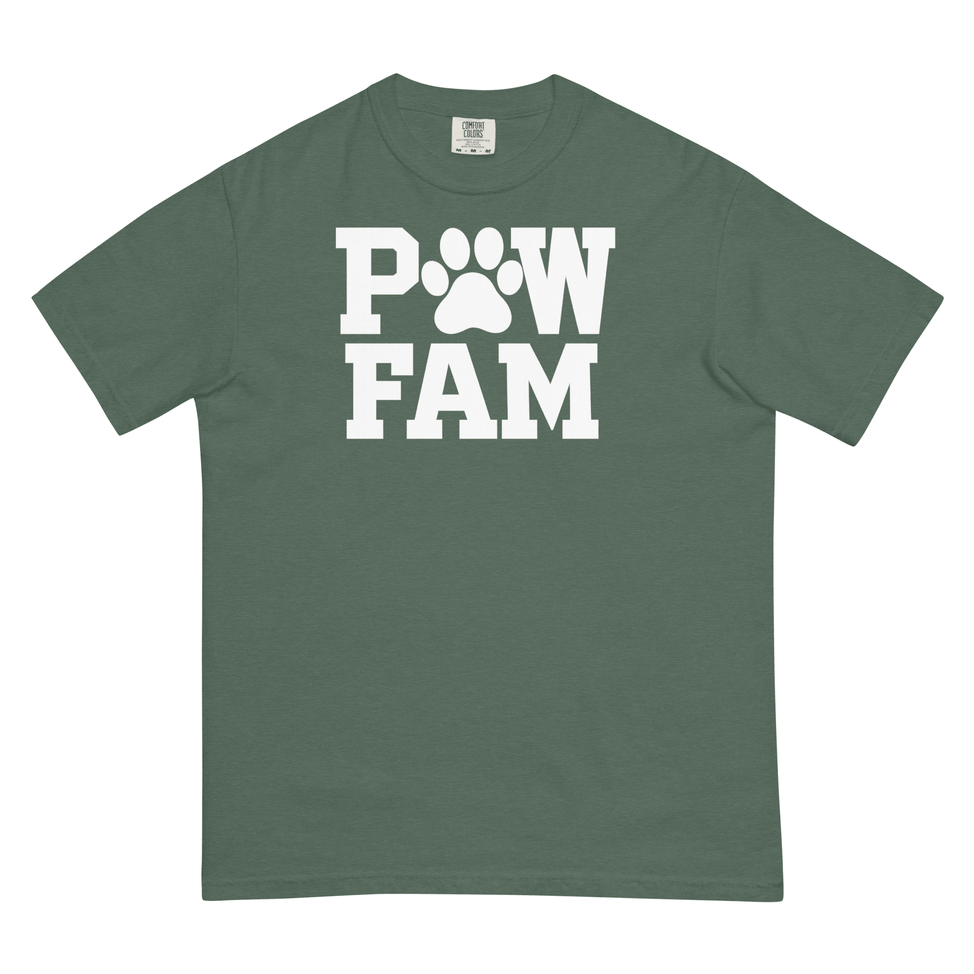 PAW FAM Classic Premium Heavyweight T-Shirt | Unisex Dog & Pet Lover Tee | Brandabubble - Brandabubble