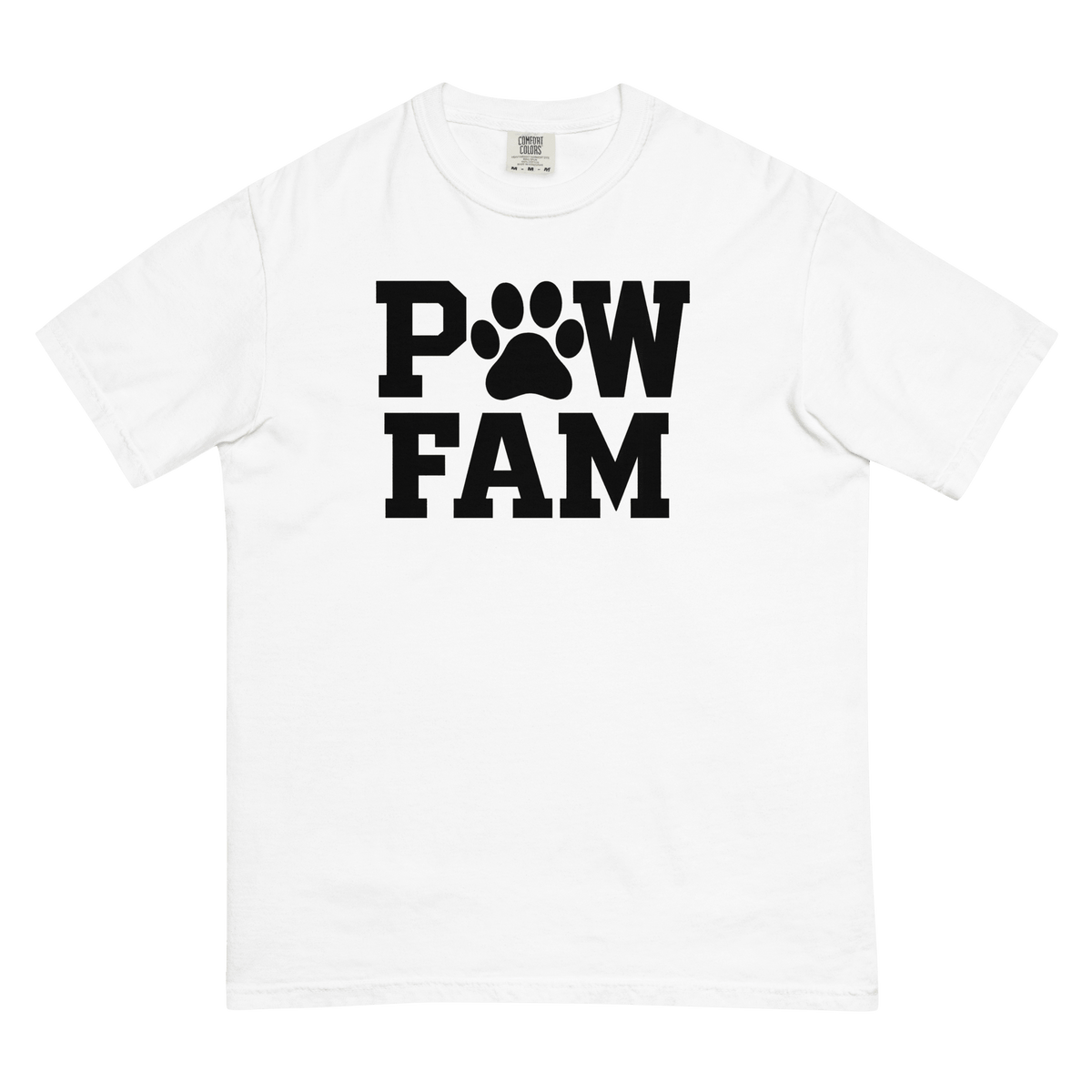 PAW FAM Classic Premium Heavyweight T-Shirt | Unisex Dog & Pet Lover Tee | Brandabubble - Brandabubble