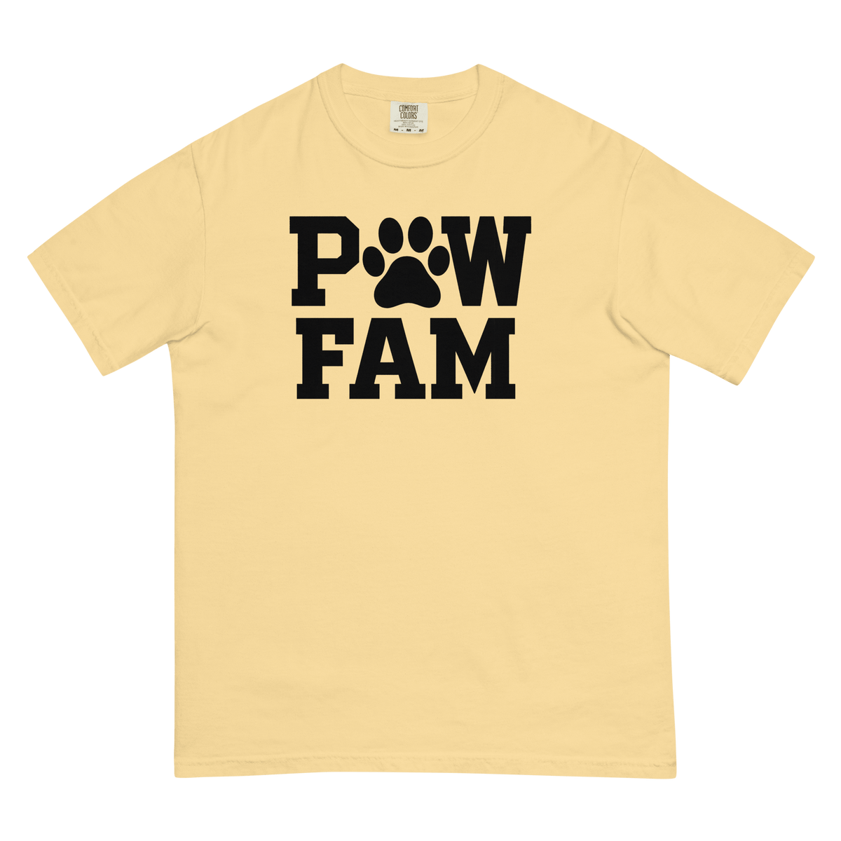 PAW FAM Classic Premium Heavyweight T-Shirt | Unisex Dog & Pet Lover Tee | Brandabubble - Brandabubble