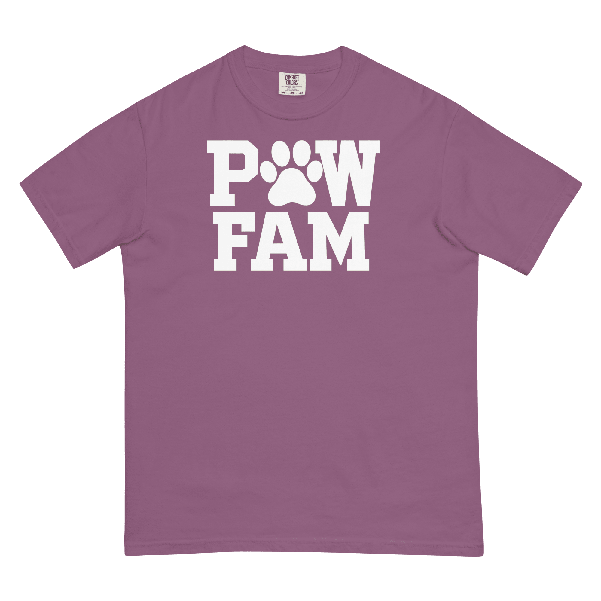 PAW FAM Classic Premium Heavyweight T-Shirt | Unisex Dog & Pet Lover Tee | Brandabubble - Brandabubble