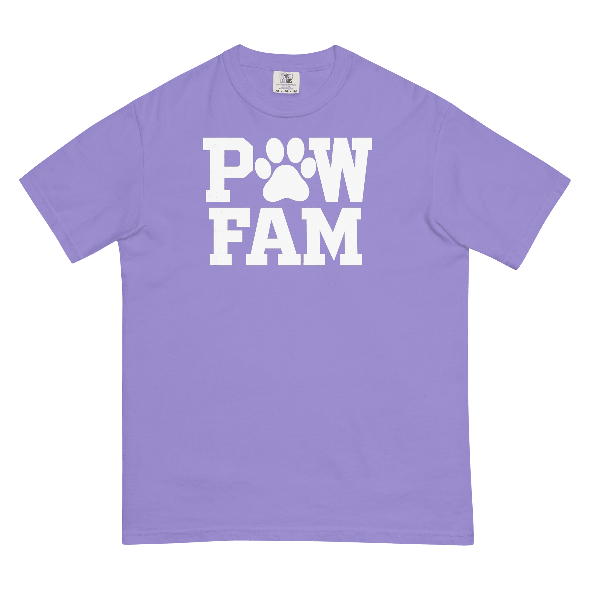 PAW FAM Classic Premium Heavyweight T-Shirt | Unisex Dog & Pet Lover Tee | Brandabubble - Brandabubble