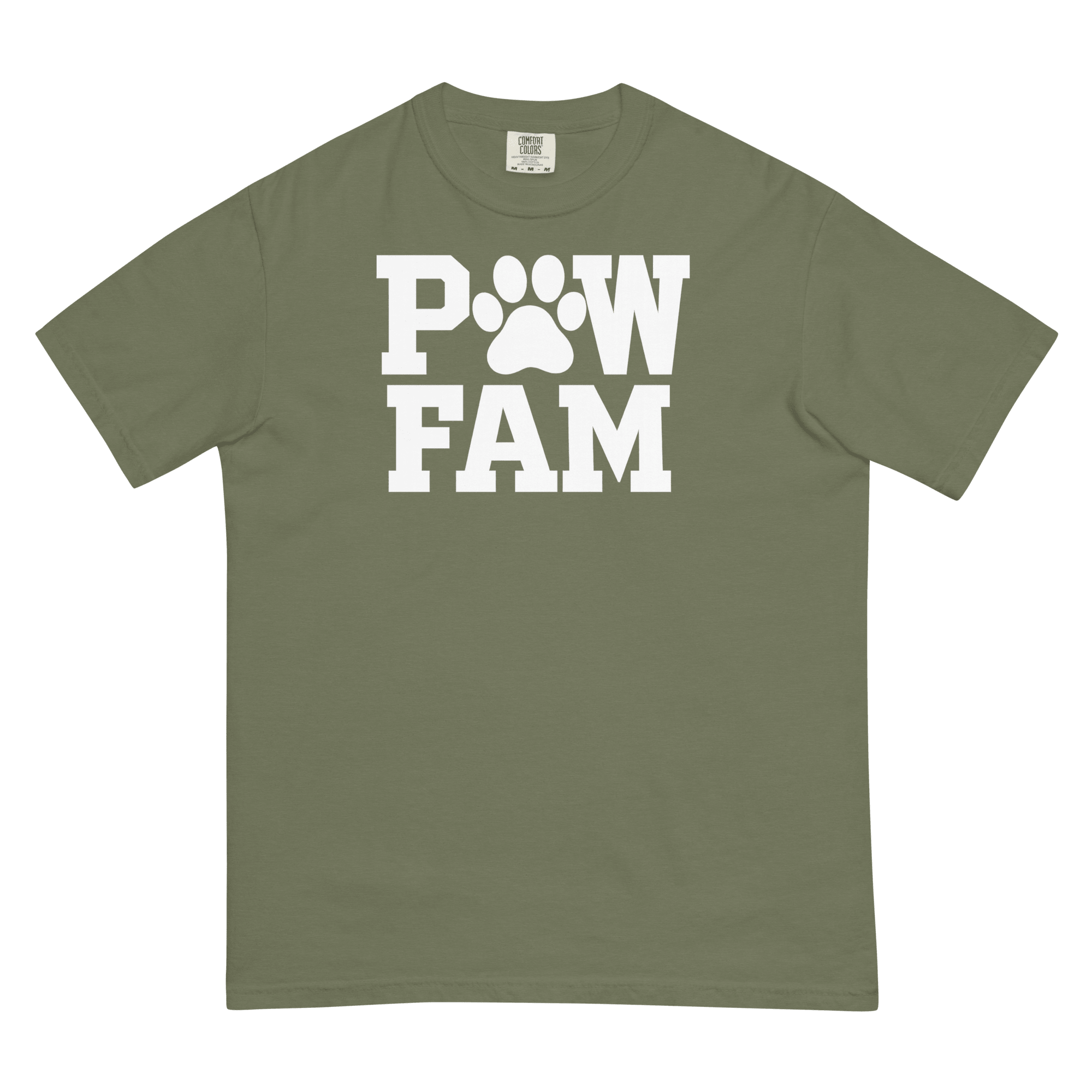 PAW FAM Classic Premium Heavyweight T-Shirt | Unisex Dog & Pet Lover Tee | Brandabubble - Brandabubble