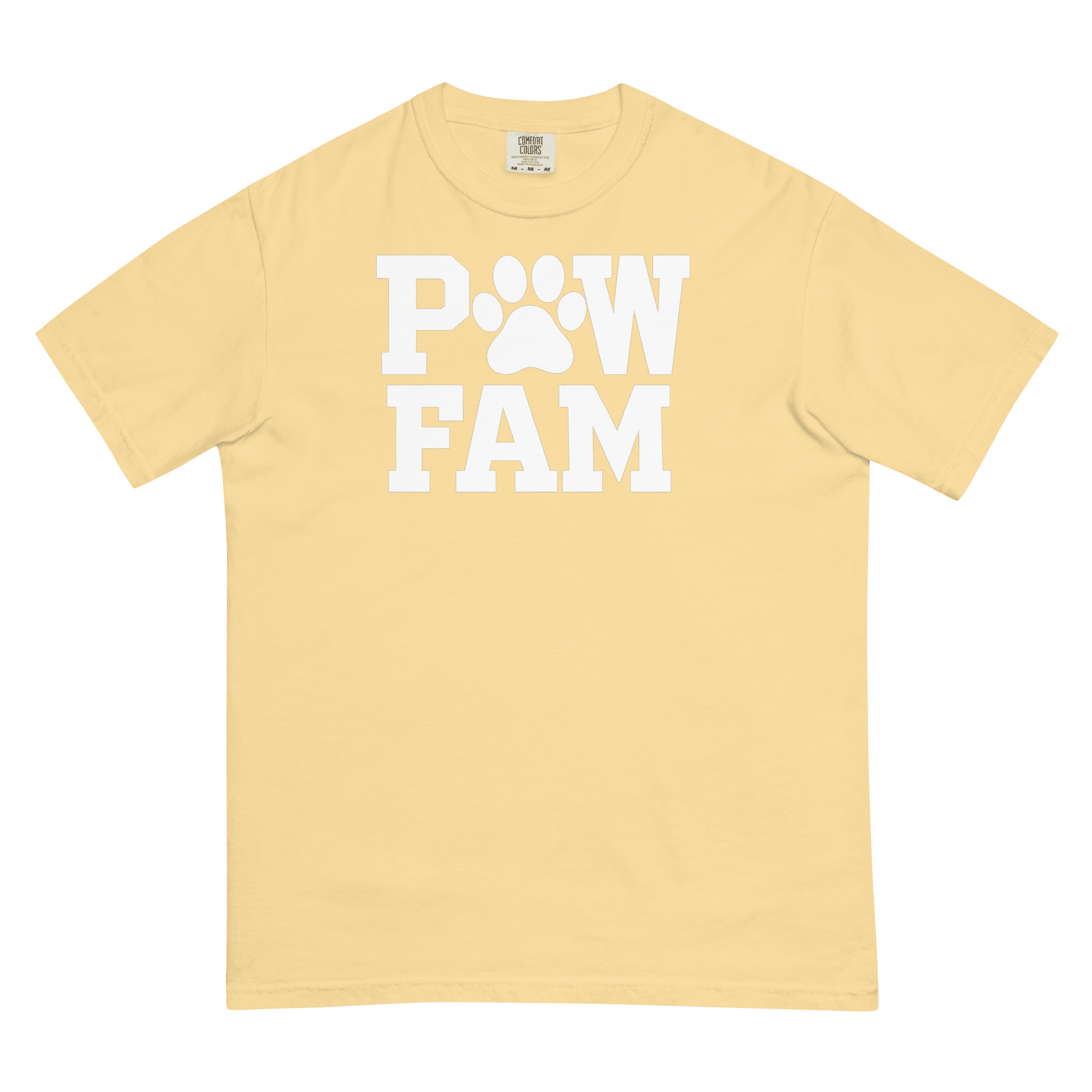 PAW FAM Classic Premium Heavyweight T-Shirt | Unisex Dog & Pet Lover Tee | Brandabubble - Brandabubble