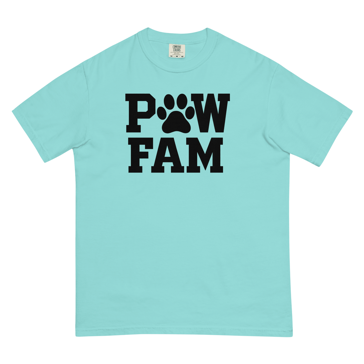 PAW FAM Classic Premium Heavyweight T-Shirt | Unisex Dog & Pet Lover Tee | Brandabubble - Brandabubble