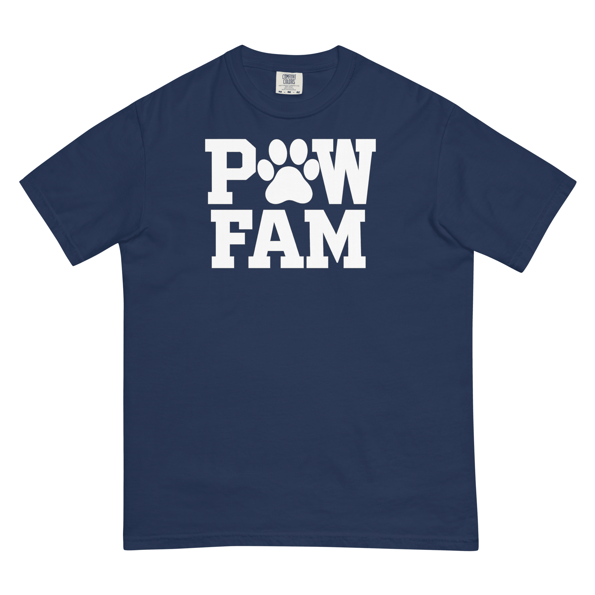 PAW FAM Classic Premium Heavyweight T-Shirt | Unisex Dog & Pet Lover Tee | Brandabubble - Brandabubble